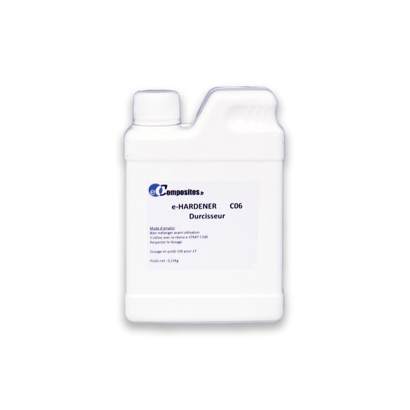 Durcisseur E-HARDENER C06 pour résine époxy de stratification E-STRAT C100 1,3 kg.
