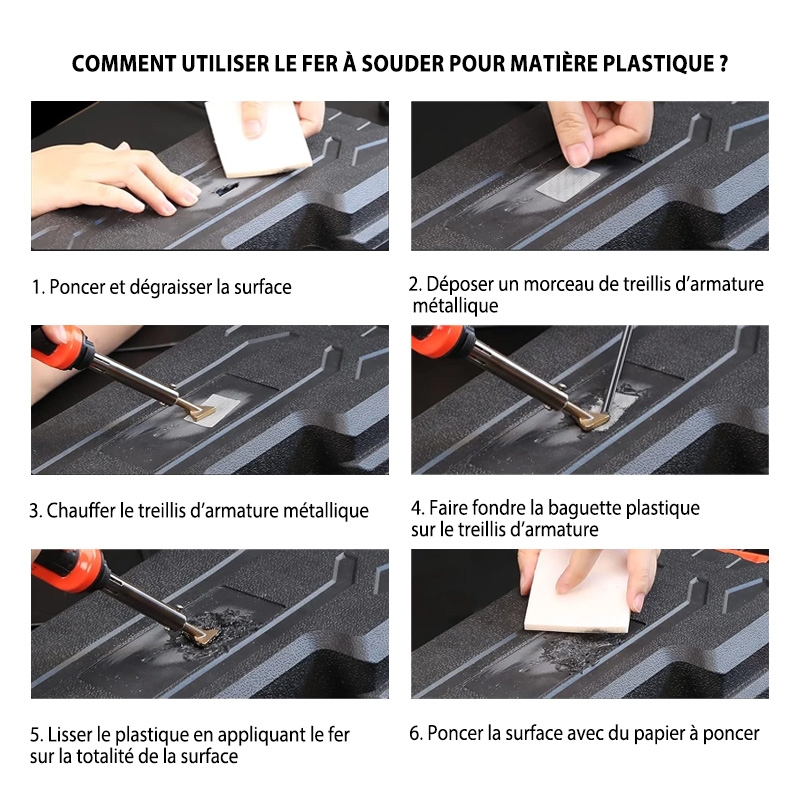 1 Tête De Fer à Souder Triangulaire En Plastique Doré Pour Fer à Souder En Cuivre 80 W Pour Kit De Réparation De Soudage En Plastique 80 W Pièces Et Accessoires, équipement